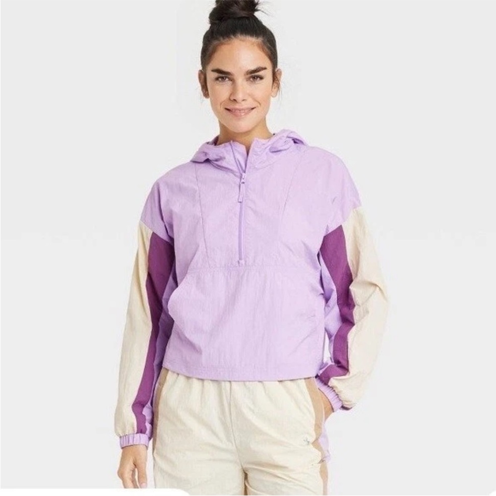 Women's Pullover Windbreaker - JoyLab™ Light Purple sz Large